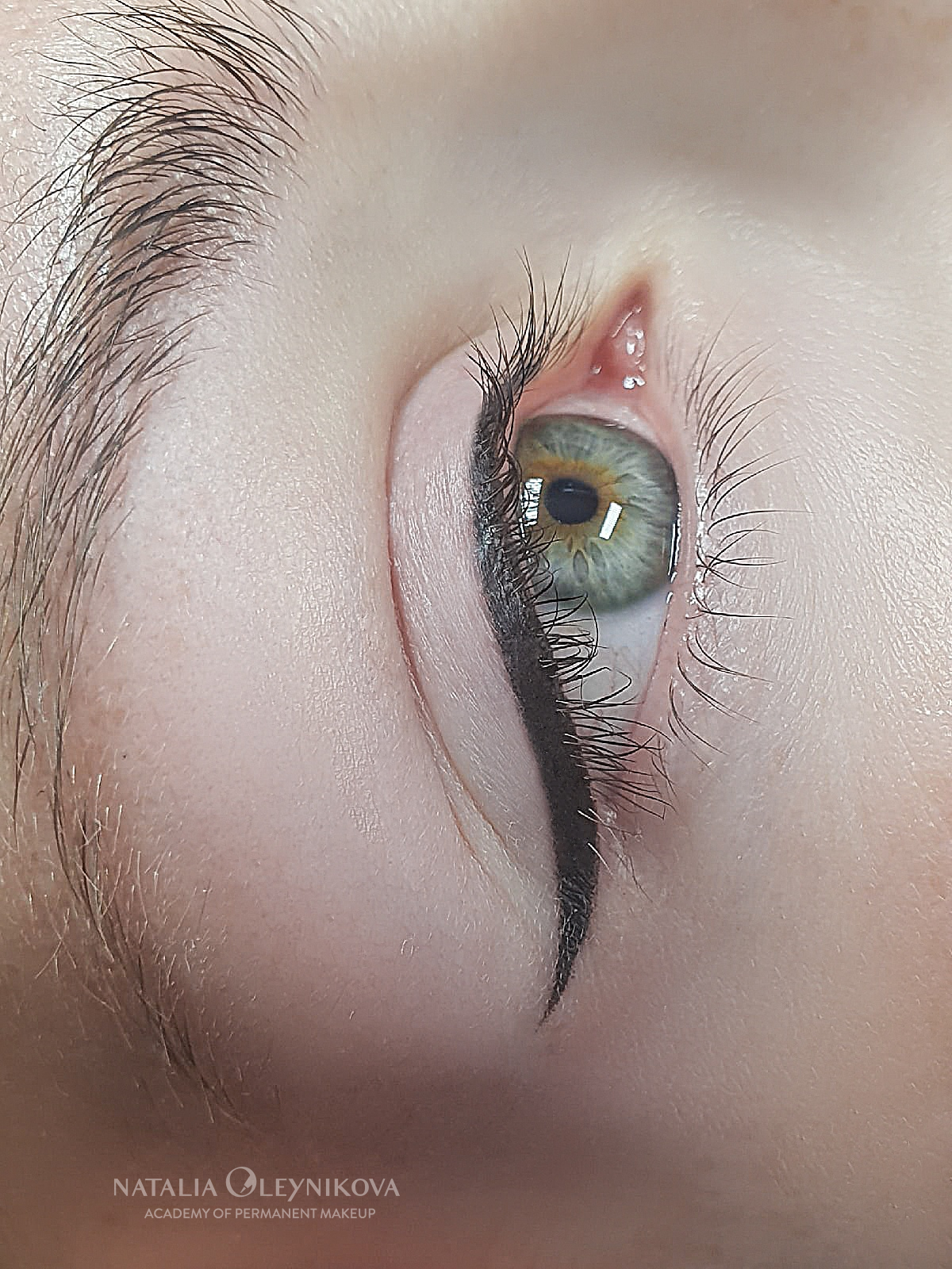 Татуаж глаз. Классическая стрелка 27102020 © Академия татуажа Натальи Олейниковой